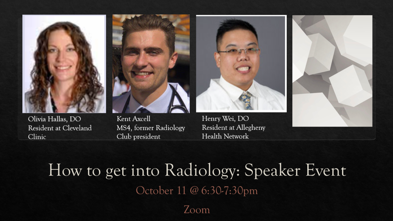 How to get into Radiology: Speaker Event