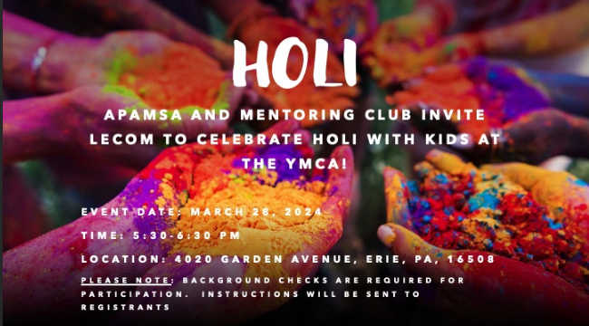 Holi Event Partnering with the Mentoring Club