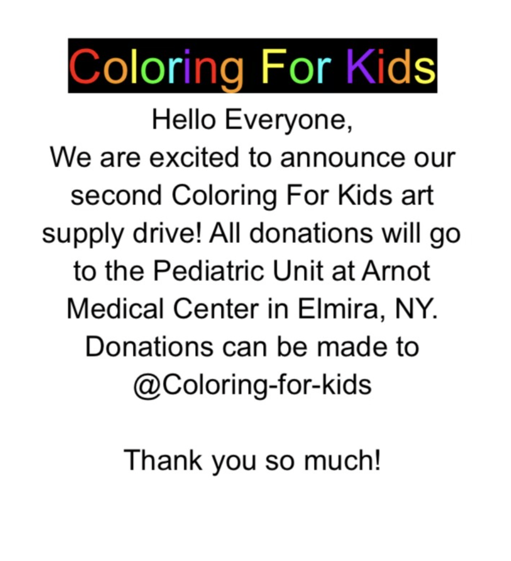 Coloring for Kids Holiday Fundraiser Event